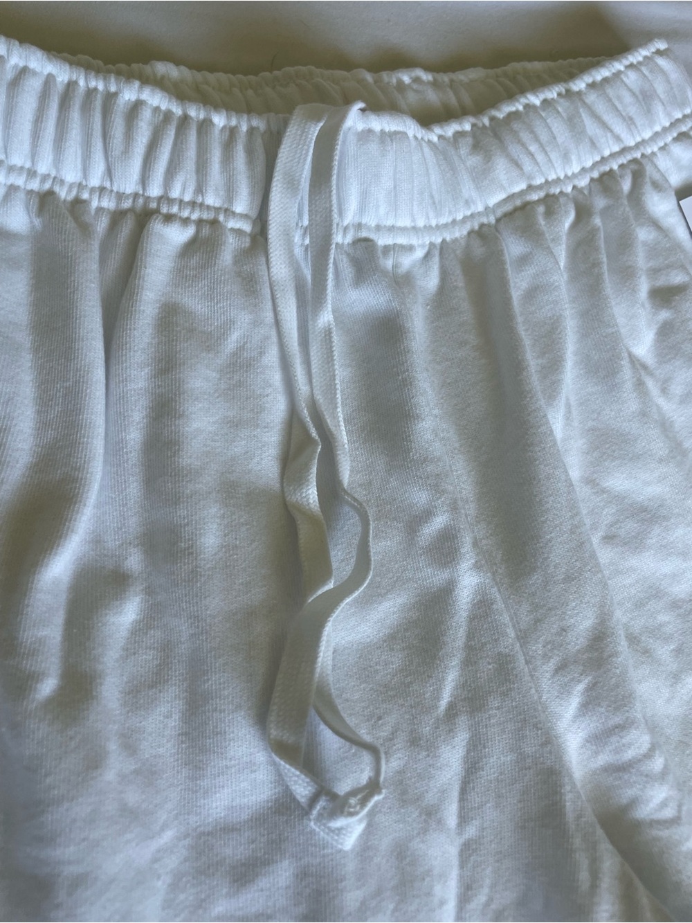 GAP White Wide-Leg Drawstring Lounge Pants - Picture 3 of 8